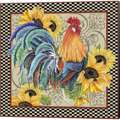 «Country Time Rooster» par Jean Plout, art sur toile (ensemble de 2)
