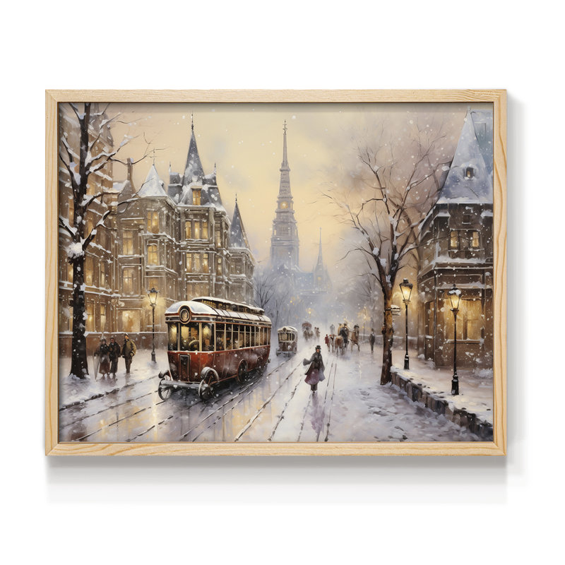 Chirstmas Art-CCCXVIII -Framed Print - Restickable, H 16 po x l 20 po, Naturel