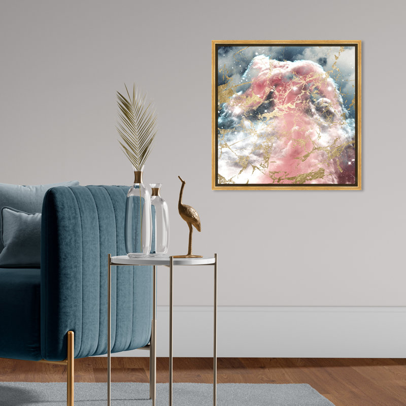 A Galaxy Dream - Floater Frame, impression sur toile, Cadre blanc, H 20 po x l 20 po