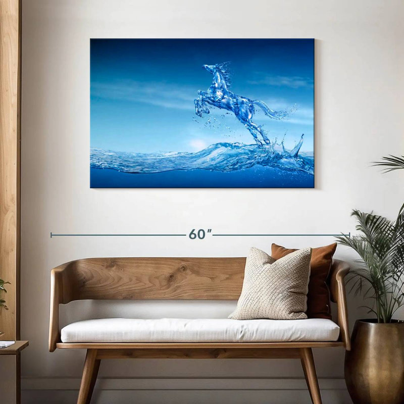 Water Horse, 30" H x 45" W