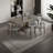 Solid Wood & Slate Table Modern Minimalist Walnut-103427881