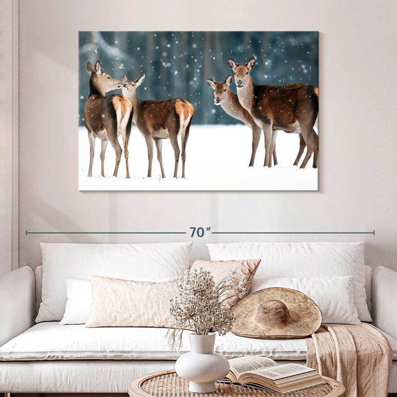 Cerf des neiges femme Brampt, H 32 po x l 48 po