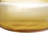 9" Clear And Brown Ombre Glass Round Table Vase