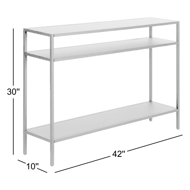 Aisha Console Table, Mykonos Blue, 30" H x 42" W x 10" D