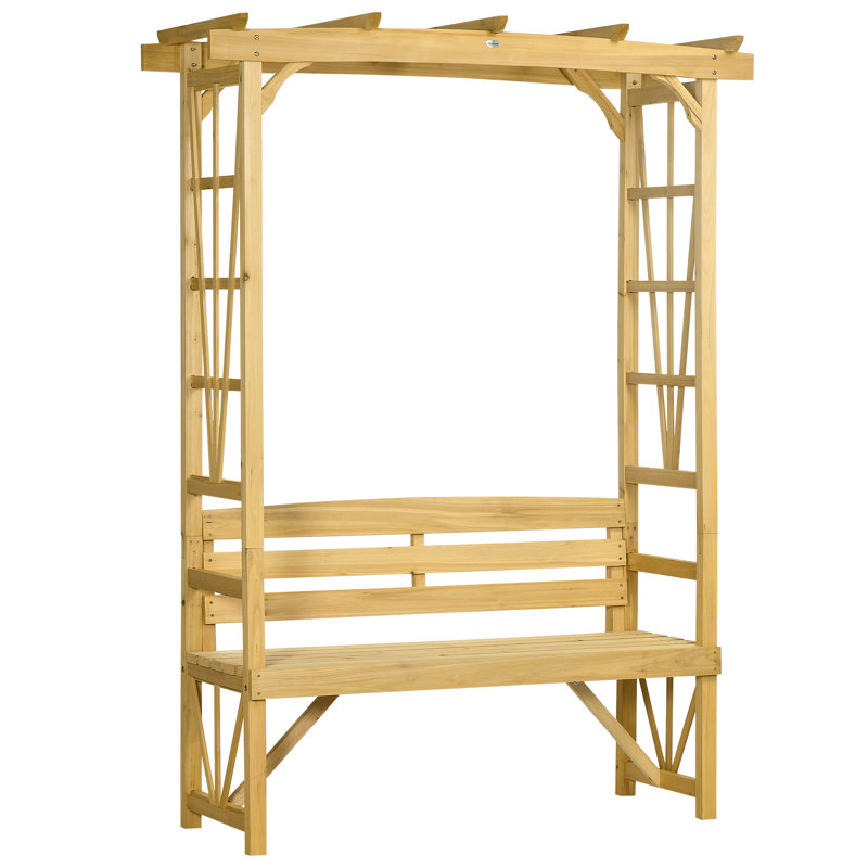 Banc de jardin en bois Evmorfia