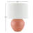 Ceramic Table Lamp with Linen Drum Shade-672147785