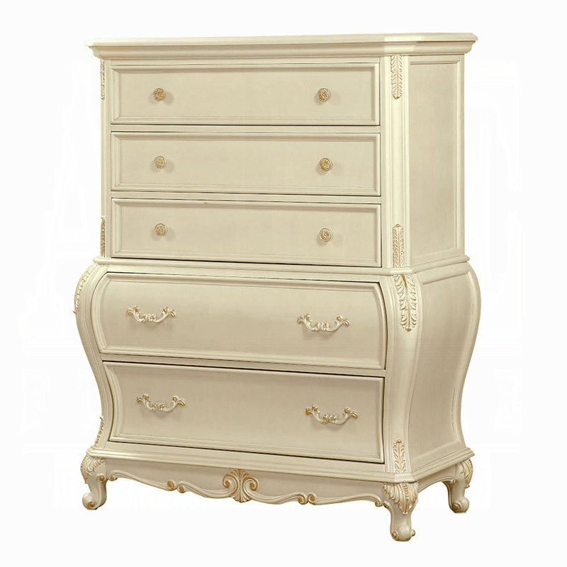 Commode Chantelle, Blanc, crème
