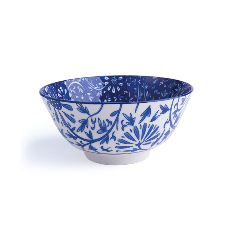Excelsa set of 6 bowls Oriented porcellana 16xH7x16 cm blue and white