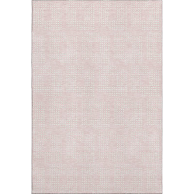 Premium Machine Washable Prisco Pink Rug
