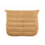 Chaise d'appoint moderne et moderne capitonnée en microfibre jaune-208997147