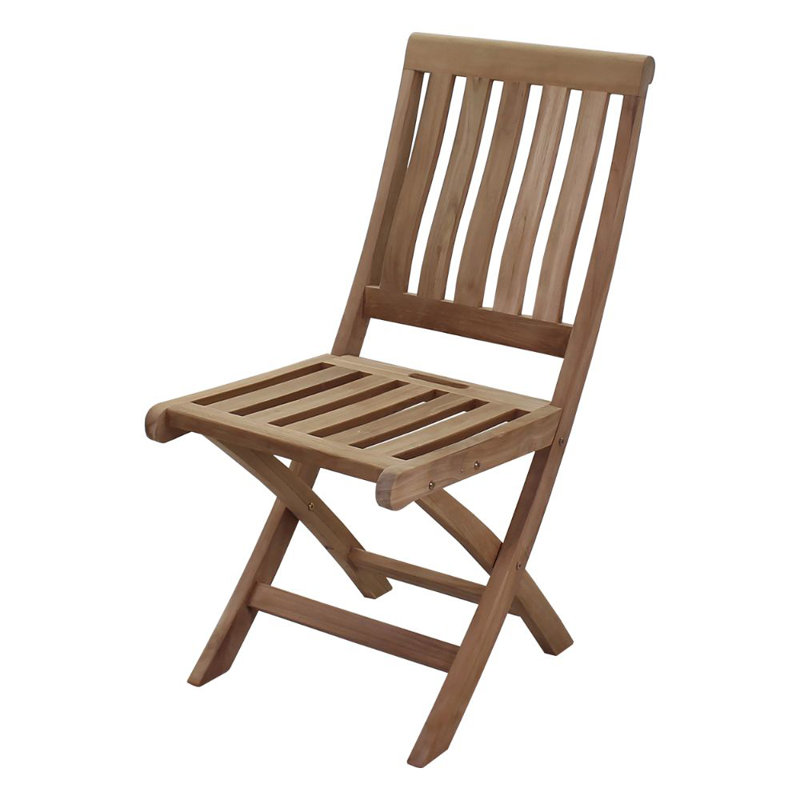 6 - Person Teak Wood Patio Dining Set with Rectangular Table
