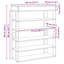 Shoe Rack 80X30x98 Cm Engineered Wood-1516344511-1538548782