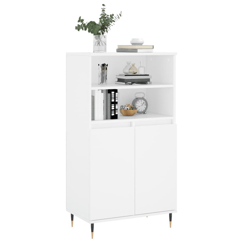 110cm H x 60cm W Standard Bookcase, White