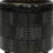 S/2 6/8" TEXTURED PLANTERS, SHINY BLACK