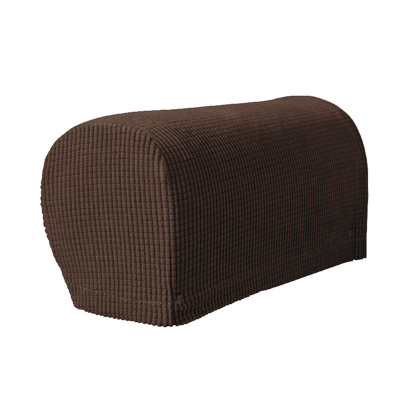 Box Cushion Sofa Slipcover, Dark Brown