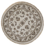 High-Quality Hand-Knotted Ivory Area Rug