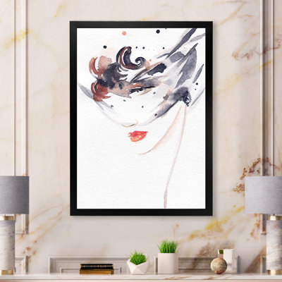 «Venice Mask Fashion Woman», œuvre d'art sur toile glamour