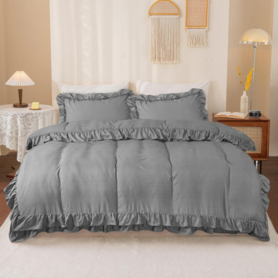 Brambly Cottage Amiela Microfiber Duvet Cover with Pillowcases