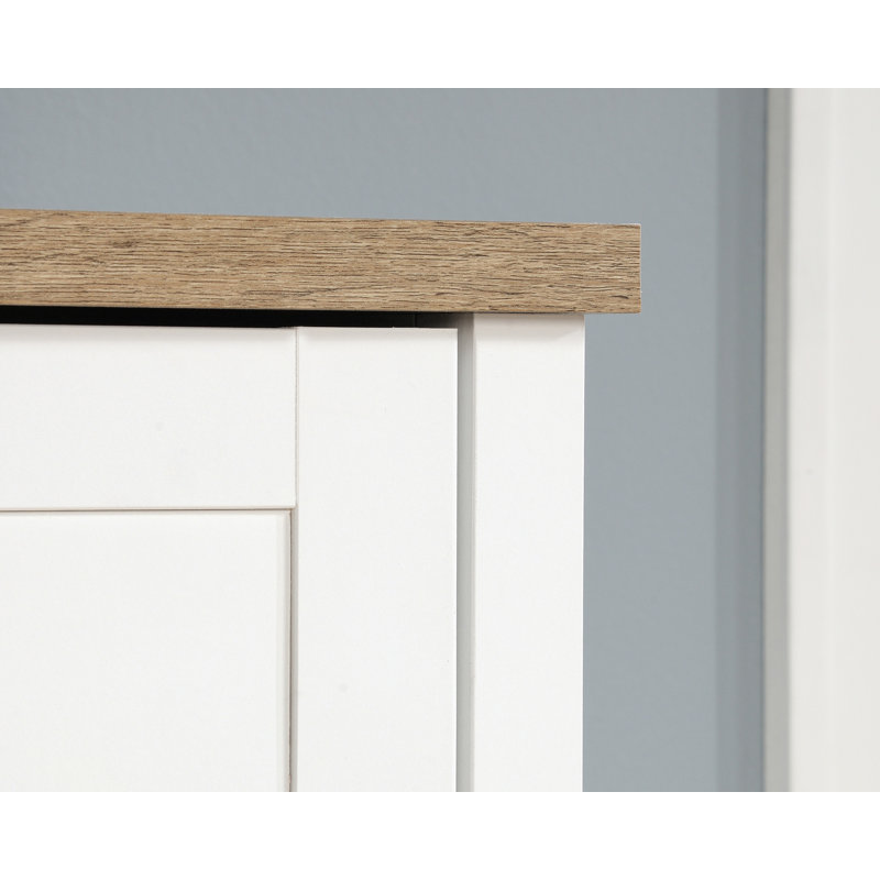 Cottage Road Soft White Freestanding Office Storage Cabinet with Adjustable Shelving