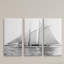 Voilier Yacht VII - 3 pièces, reproduction de photo sur toile-21632942
