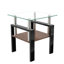 Ensemble de 2 tables à thé modernes en verre trempé-1261315863-1261315857