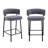 Modern Upholstered Bar Stool with Backrest Armrest-128129016