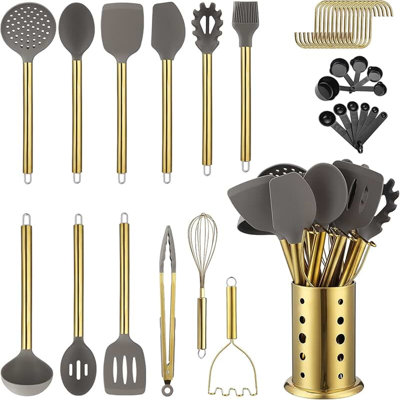38-Piece Non-Stick Silicone Kitchen Utensil Set