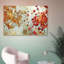 Automne, automne, feuilles d'érable rouges, paysage naturel, images abstraites, grande impression sur toile encadrée-99142348-99142341