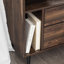 Table de chevet 2 tiroirs avec rangement pour magazines Aderita-906105347