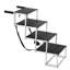 Escalier pour chien pour voiture 4 marches pliantes pour chien en aluminium pouvant supporter jusqu'à 250 lb