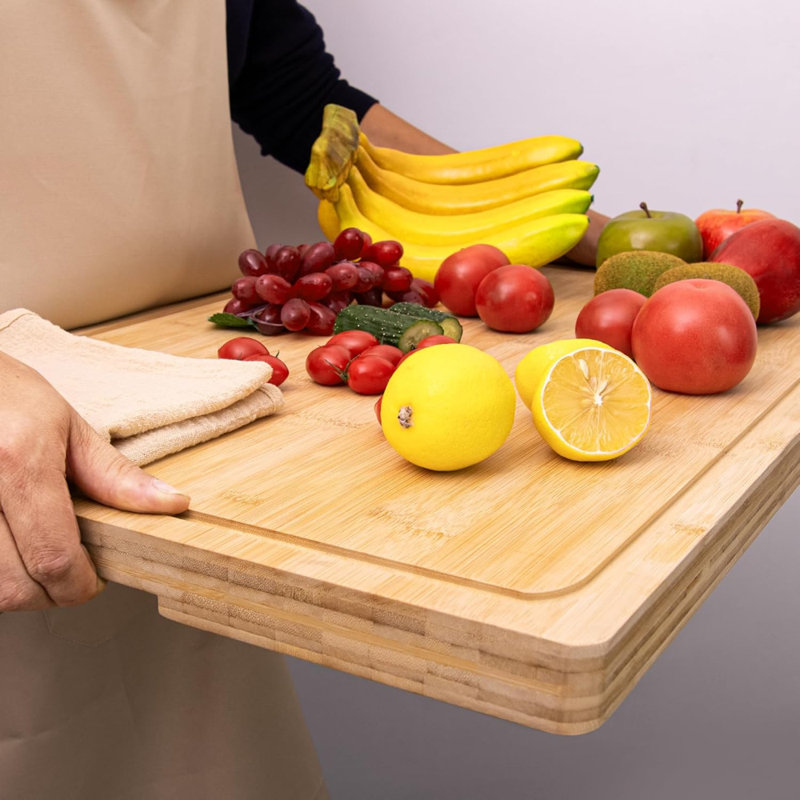 Bamboo Cutting Board with Inner Handle