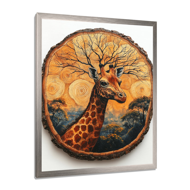 Hunnicutt - animaux, impressions sur toile, H 32 po x l 16 po, Argent argent, Reproduction encadrée d'une seule photo