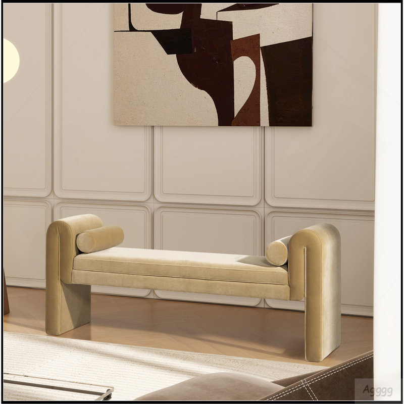 Banc avec accoudoirs arqués 60,5 po Mason