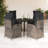  Garden Dining Set Grey-177102421-177102418-177102394