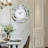 Kindalyn Round Mirrored Wall Clock with Crushed Diamond Inlay-2146408664-2138531468