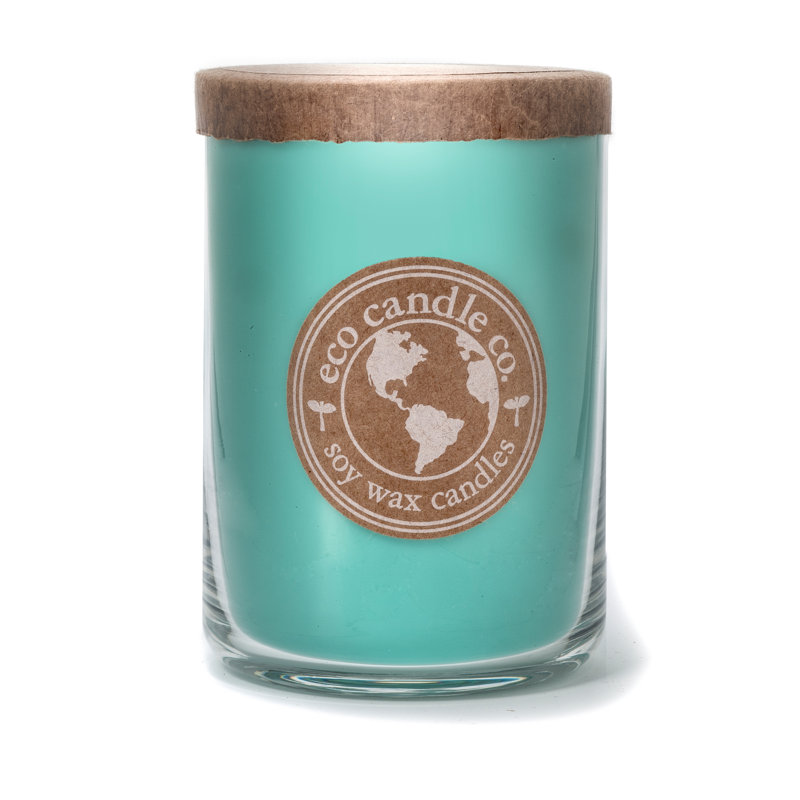 Ocean Waves Scented Jar Candle with Glass Holder