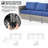 Cassville 8 - Person Patio Furniture Set, Outdoor Wicker Rattan Sectional Seating Group with Cushions, All Weather Sofa Conversation Set with Optional Fire Pit Table for Garden Backyard-93092039-93662483