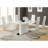 Varela Glossy White Dining Table with Chrome Base