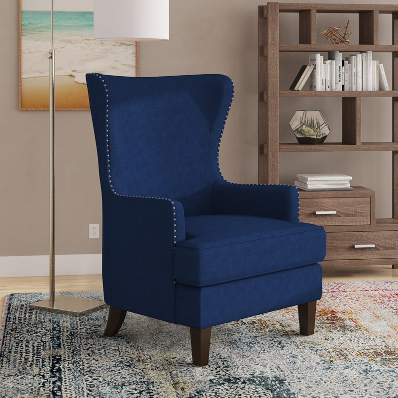 Fauteuil Ameryst, Chenille bleu