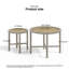 Ensemble de tables basses 2 pièces Parramatta