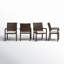 Chaise de patio empilable avec coussin Lindy