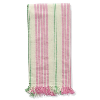 Green Newport Stripe Turkish Cotton Towel