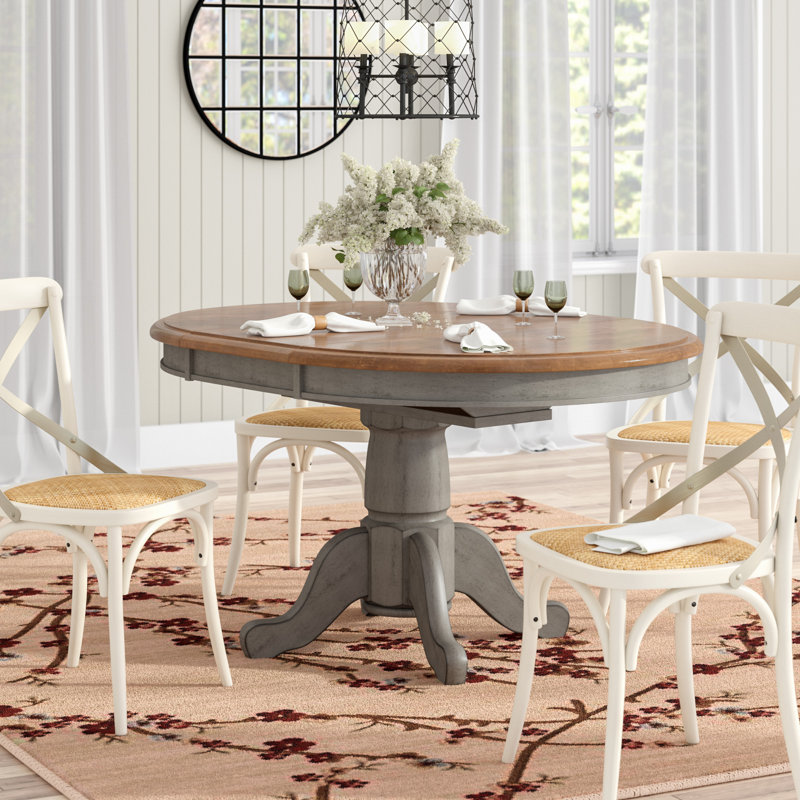 Oval Solid Wood Dining Table