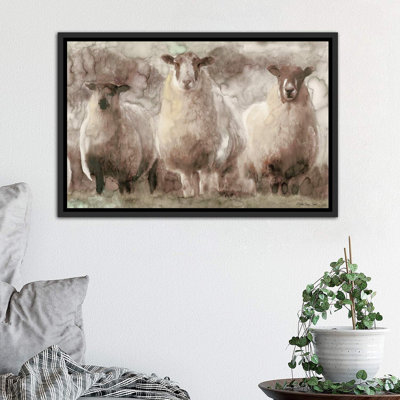 Trois moutons - reproduction d'art