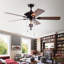 Ventilateur de plafond standard à 5 pales de 52 po avec chaînette et ensemble d'éclairage inclus Osiris