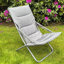 Chaise de terrasse pliante avec coussin Antrice