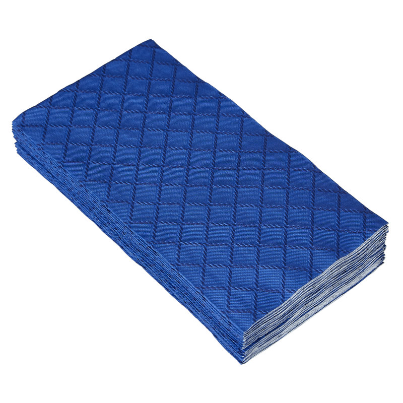 Serviettes de papier matelassées jetables à grammage, Bleu royal