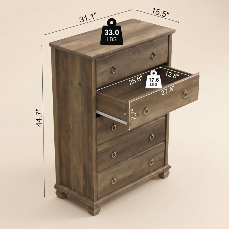 Commode 5 tiroirs Weston