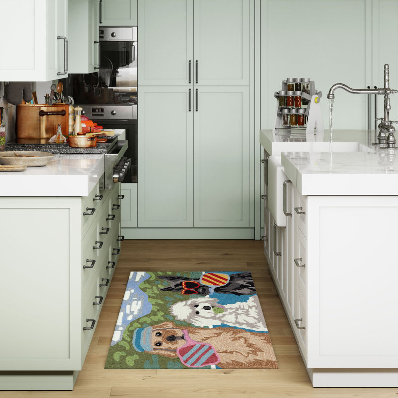 Polyester Kitchen Mat, Rectangle 2" x 3'