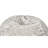 Negar 5 Foot Rounded Short Faux Fur Bean Bag, White And Gray-1169885748-1169885749